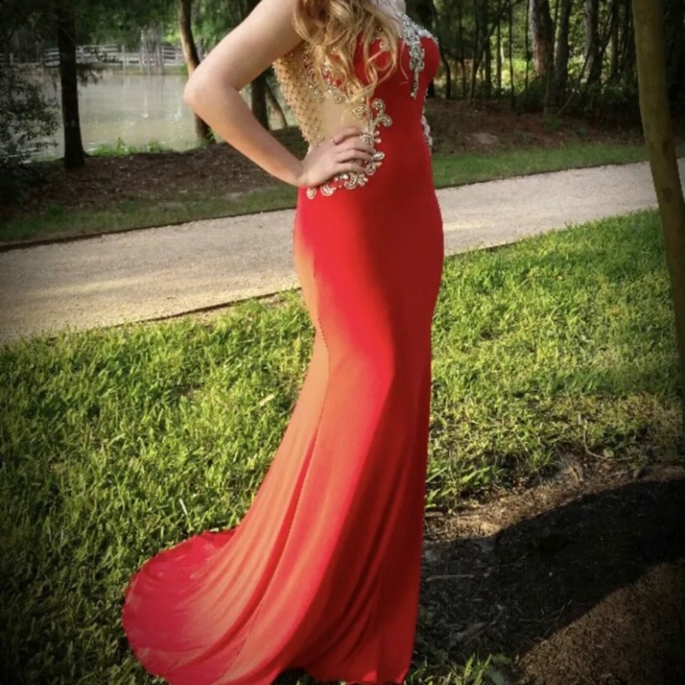 Red prom dress/evening gown size 8